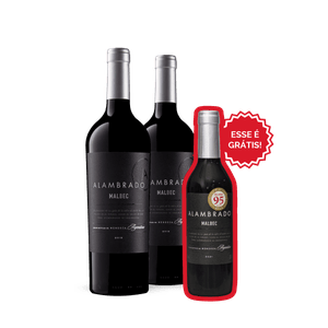 Kit Compre 2 Alambrado Malbec e ganhe 1 Alambrado Malbec 375 ml Grátis