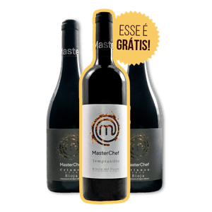 Kit 2 MasterChef Crianza + 1 MasterChef Tempranillo Grátis