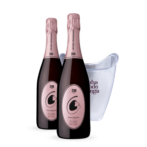 Kit 2 Espumantes 3B Rosé + Balde de Gelo Grátis