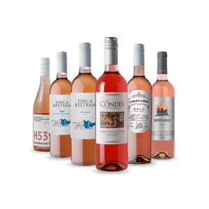 Kit de Verão 6 Tons de Vinhos Rosés