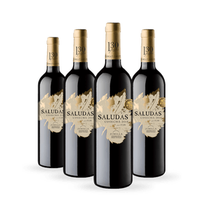 Kit 4 Vinhos Espanhóis Saludas DOP Jumilla