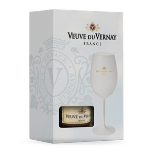 Kit Espumante Veuve du Vernay Brut + Taça de Vidro