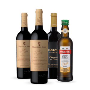 Kit Vinhos Portugueses Premium + Azeite Paganini