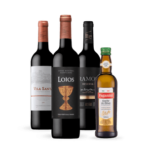 Kit 3 Vinhos Portugueses + Azeite Paganini