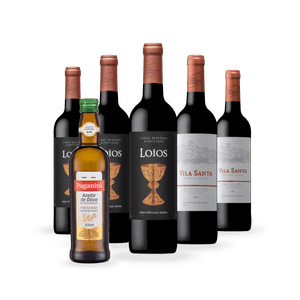 Kit 5 Vinhos Portugueses + Azeite Paganini