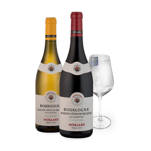 Kit 2 Vinhos Moillard – Côtes de Beaune + Taça