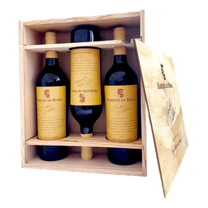 Kit 3 Vinhos Marquês de Borba Vinhas Velhas Tinto + Caixa de Madeira