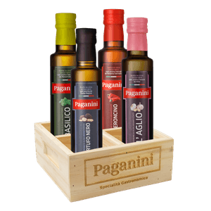 Kit Azeites Saborizados Paganini + Galheteiro Grátis